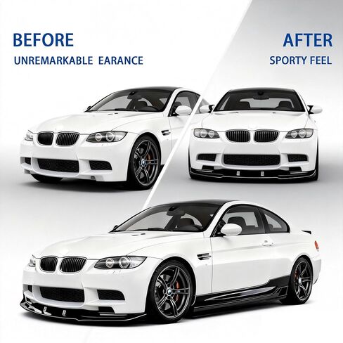 Front Bumper Lip for 2006-2013 BMW E92 E93 | Fit Early & Late Standard Bumper Models | Front Chin Spoiler Protector in Saudi Arabia