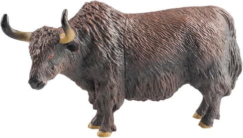 Hollow Yak Figurine – Realistic Highland Animal Toy for Kids, Educational Wild Animal Learning Model, Nature Display & Birthday Cake Topper in Saudi Arabia
