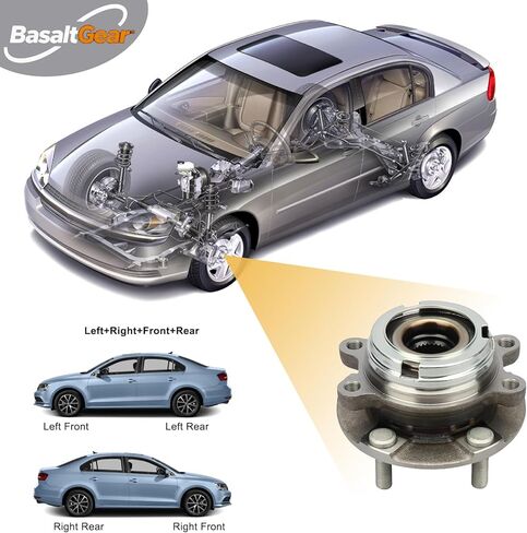 513294 Pair 2 Front Wheel Hub & Bearing Assembly for 2007-2013 Nissan Altima 2.5L in Saudi Arabia