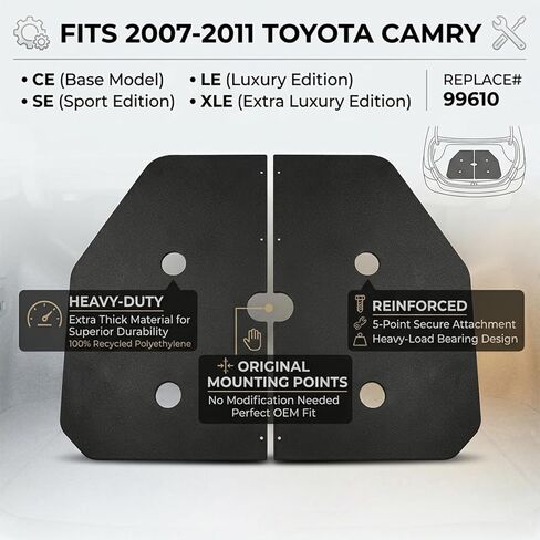 Thickened Spare Tire Trunk Cover Board for 2007-2011 Toyota Camry CE LE SE XLE, Replace # 99610, Heavy Duty Trunk Floor Base Replacement in Saudi Arabia