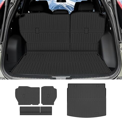 Cargo Mat Compatible with 2023-2026 Honda CRV Trunk Mat & Seat Back Protector All-Weather TPE Cargo Liner Replacement for 2023 2024 2025 2026 Honda CRV Accessories in Saudi Arabia