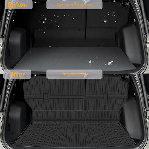 Cargo Mat Compatible with 2023-2026 Honda CRV Trunk Mat & Seat Back Protector All-Weather TPE Cargo Liner Replacement for 2023 2024 2025 2026 Honda CRV Accessories in Saudi Arabia