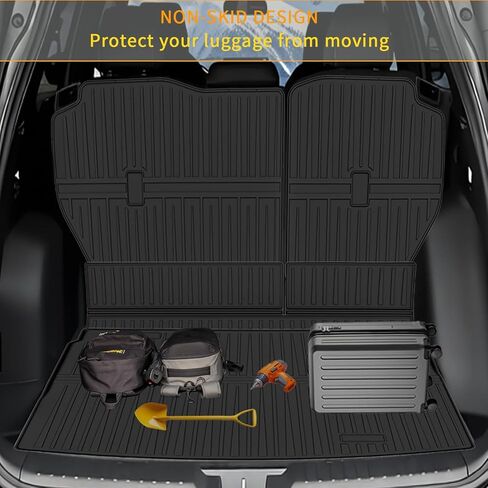 Cargo Mat Compatible with 2023-2026 Honda CRV Trunk Mat & Seat Back Protector All-Weather TPE Cargo Liner Replacement for 2023 2024 2025 2026 Honda CRV Accessories in Saudi Arabia