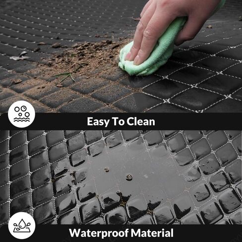 Car Trunk Mat for Nissan Murano 2015 2016 2017 2018 2019 2020 2021, Custom Fit PU Leather Cargo Liner, All-Weather Waterproof Rear Trunk Liner Protector, Auto Interior Accessories in Saudi Arabia