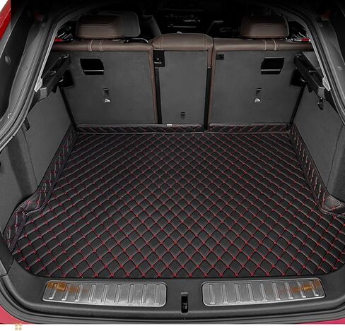 Car Trunk Mat for Nissan Murano 2015 2016 2017 2018 2019 2020 2021, Custom Fit PU Leather Cargo Liner, All-Weather Waterproof Rear Trunk Liner Protector, Auto Interior Accessories in Saudi Arabia