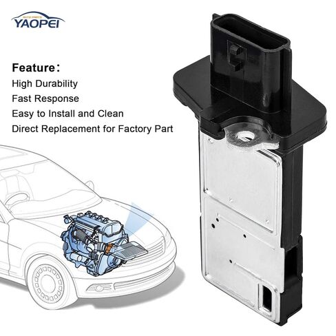 مستشعر MAF مستشعر تدفق الهواء الشامل متوافق مع Nissan 350Z 370Z Altima Armada Titan Infiniti G35 G37 QX80، 2003-2024، استبدال 226807S000 226807S00A 226807S00B 22680-7S000 22680-CA000 in Kuwait