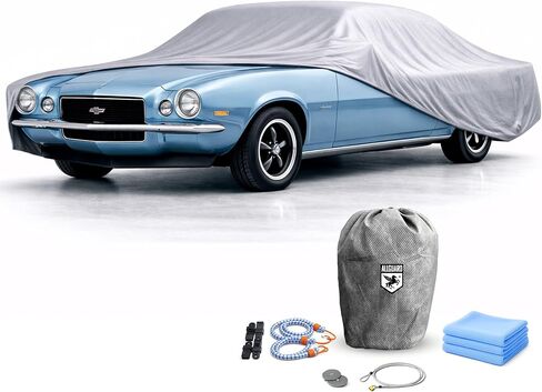 Car Cover forChevrolet Camaro 1st Gen (1967-1969), Scratch Resistant Black Satin Shield Indoor Car Cover, Ultra Soft Material, Accessories, 10-Year Warranty in Saudi Arabia