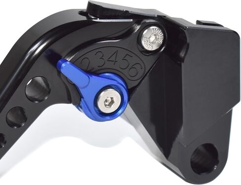 Short Brake Lever Clutch Lever Compatible with Kawasaki Ninja 125 Z125/ Pro 2017-2023, CNC Aluminum Alloy Made (Blue) in Saudi Arabia