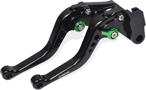 Short Brake Lever Clutch Lever Compatible with Kawasaki Ninja 125 Z125/ Pro 2017-2023, CNC Aluminum Alloy Made (Blue) in Saudi Arabia