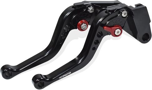 Short Brake Lever Clutch Lever Compatible with Kawasaki Ninja 125 Z125/ Pro 2017-2023, CNC Aluminum Alloy Made (Blue) in Saudi Arabia