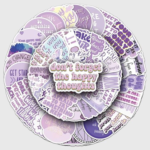 51 Pcs Heartwarming Friendship Stickers, Good Friend Companion Support Quote Decals Positive Energy, Waterproof Vinyl Material, Perfect for Water Bottles Laptops Notebooks Phone Cases（Friendship） in Kuwait