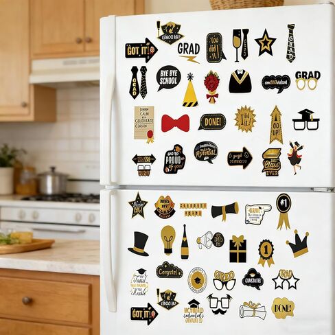 52 Pcs Graduation Stickers, Graduation Cap Sticker Class of 2026, DIY Graduation Cap Stickers for Congrats Grad Sticker Graduation Party Supplies, Scrapbook, Water Bottle, Laptop in Saudi Arabia