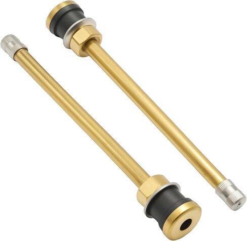 20Pcs 5inch Clamp in Truck Valve Stems, TR574 Copper Tubeless Straight Valve Stem Extension Adaptor, Valve Tool Replacement for 0.625in Valve Bore Stems in Kuwait