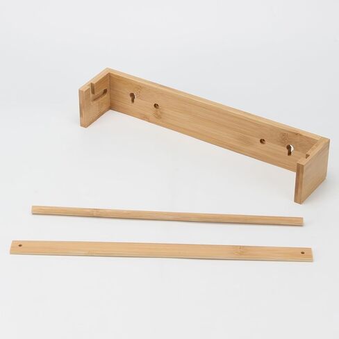 12 Inch Kraft Paper Roll Dispenser Tabletop Easel Roll Holder Wall Mount Kraft Bamboo Butcher Paper Dispenser for Kitchen DIY Office School Grocery Art Projects in Kuwait
