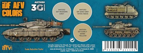 AK Interactive 3G IDF AFV Color Combos - Plastic Modelling Paints & Accessories, Item # AK-11650 in Kuwait