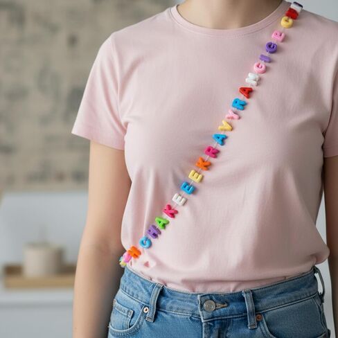 Large Letter Beads, 36PCS Paracord Acrylic Colorful Bubble Big Alphabet Beads, Colorful A-Z, 0-9 Mixed Alphabet Number Shape Bead, Large Hole Letter Bead for Bag Charm Kit Phone Chains Bracelets in Saudi Arabia