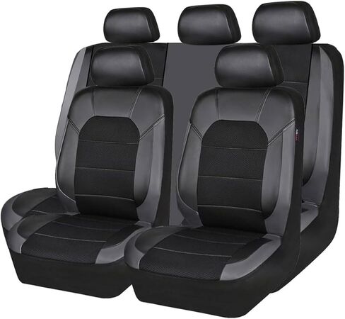 9 Pcs Seat Covers for Toyota Corolla Fielder XI 2012-2016 2017 2018, Luxury Leather Car Seat Cover Waterproof Non-Slip All Weather Use Interior Accessories,Blue in Saudi Arabia