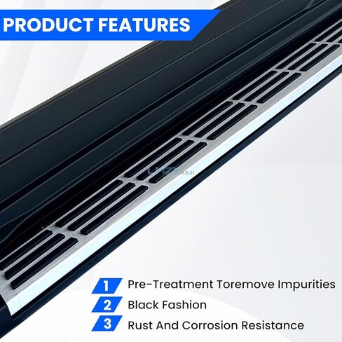 Running Boards Side Steps Compatible with Toyota Sienna 2021-2025, 2 PCS Left & Right Side Pedal Nerf Bars with Mounting Brackets, Removable Rail Step Bars for Sienna 2021 2022 2023 2024 2025 in Saudi Arabia