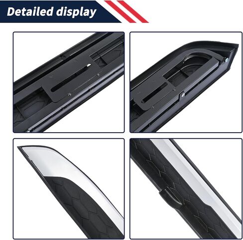 2PCS Running Boards Side Steps Compatible with Honda CR-V 2017 2018 2019 2020 2021 2022,Black Aluminum Side Steps Nerf Bars with Non-Slip Surface in Kuwait