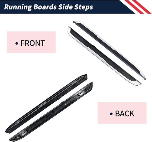 2PCS Running Boards Side Steps Compatible with Honda CR-V 2017 2018 2019 2020 2021 2022,Black Aluminum Side Steps Nerf Bars with Non-Slip Surface in Kuwait