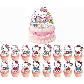 25pcs Children Cake Toppers Cupcake Toppers Cake Decorations,Children Birthday Party Supplies Decorations (5) in Saudi Arabia