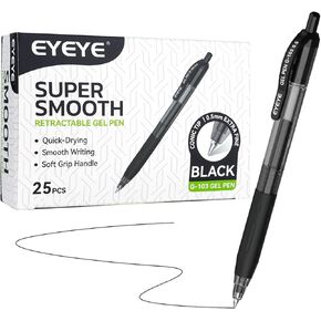EYEYE G-103 Retractable Gel Pen 0.5mm, 50 Pack Extra Fine Point Blue Ink Pens Quick Drying, Ballpoint Pen Fine Point Smooth Writing Pens for for Office School Supplies in Kuwait