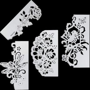 Cutting Dies Metal Stencils Scrapbooking Tool DIY Craft Carbon Steel Embossing Template for Paper Album Card Making Decoration (4Pcs Butterfly) in Kuwait