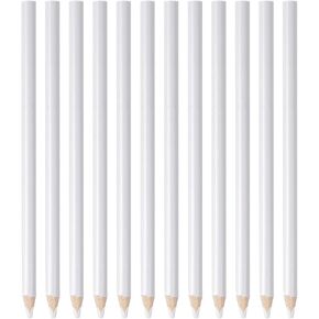 12 Pcs Sewing Pencil for Fabric, Washable Fabric Tailor Tools for Cross Stitch, Embroidery, Sewing, Quilting DIY (white) in Saudi Arabia