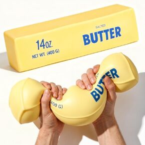 Giant Butter Squishy - 2026 New Jumbo Squishy Butter Stick 14oz Realistic Butters Stick Soft Squeeze Stress Balls for Stress Relief Anxiety Sensory Gifts for Adults (Butter bar-1pack) in Saudi Arabia