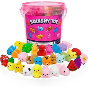 30 Pack Mochi Squishy Toys, Cute Mini Squishies Party Favors for Kids 3-5 4-8 8-12 Boys Girls, Classroom Treasure Box Prizes, Easter, Goodie Bag Stuffers, Stress Relief Sensory Fidget Toys in Saudi Arabia