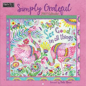 Simply Grateful 2027 Wall Calendar by Debi Hron in Kuwait