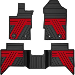 TTX LIGHTING Floor Mats Fit for Ford Ranger 2019-2023 SuperCrew Cab, Custom Fit Rubber All Weather Waterproof Car Interior Protection Liners (Black) in Saudi Arabia