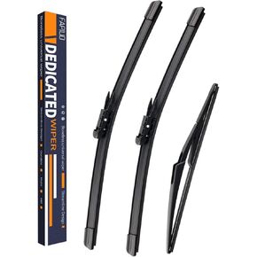 Replacement for Mercedes-Benz ML500/ML350/ML350/ML500 2006-2011 Silent Wipers -FAPIUO Front and Rear Windshield Wipers 28"+21"+12" Full Blade Set (3 Pack) Pinch Tab in Saudi Arabia