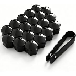 20PCS Car Lug Nut Covers, 19mm Hexagonal Wheel Nut Caps with Removal Tool, Protective Hub Bolt Cover, Universal Hub Exterior Decoration Protective Cover for Most Cars SUVs Trucks in Saudi Arabia