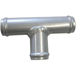 Universal 1" Aluminum Coolant T-Pipe Fitting 3-Way Radiator Fitting Hose Splice Silver in Saudi Arabia
