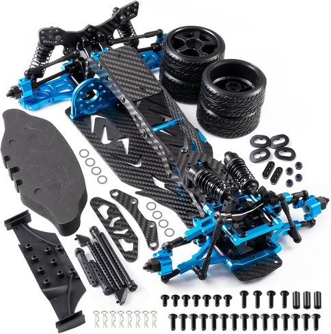 مجموعة إطارات هيكل الهيكل من سبيكة وكربون RC أجزاء ترقية الدفع الخلفي لسيارة 1/10 Sakura D5 Standard + MR RC Road Drift Car in Kuwait