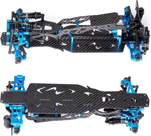 مجموعة إطارات هيكل الهيكل من سبيكة وكربون RC أجزاء ترقية الدفع الخلفي لسيارة 1/10 Sakura D5 Standard + MR RC Road Drift Car in Kuwait