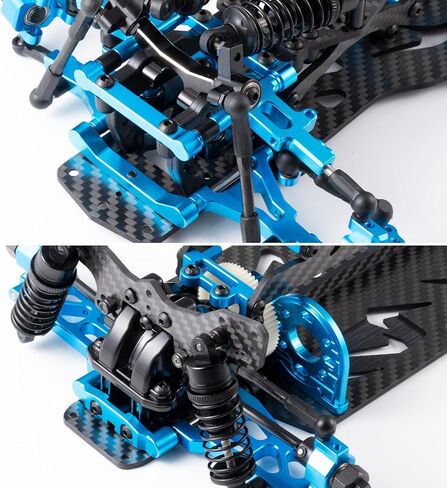 مجموعة إطارات هيكل الهيكل من سبيكة وكربون RC أجزاء ترقية الدفع الخلفي لسيارة 1/10 Sakura D5 Standard + MR RC Road Drift Car in Kuwait