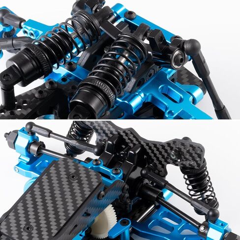 مجموعة إطارات هيكل الهيكل من سبيكة وكربون RC أجزاء ترقية الدفع الخلفي لسيارة 1/10 Sakura D5 Standard + MR RC Road Drift Car in Kuwait