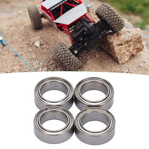 RC Car Ball Bearings, 4pcs Metal Ball Bearings Set with Double Rubber Seals for SCY 16101 16102 16103 16201 Remote Control Cars in Kuwait