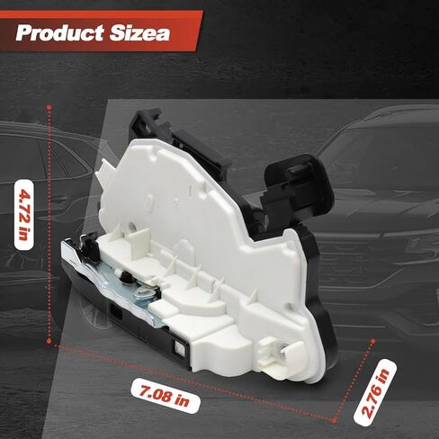 مشغل قفل الباب الأمامي الأيسر من GlobalPrince مع محرك يناسب VW Golf Beetle Atlas GTI Jetta Passat SportWagen Tiguan 2011-2024 استبدال 6RD837015A 5K1837015 6RD837015 5K1837015J 5K0837349B in Kuwait