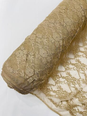 Floral Vintage 4-Way Stretch Lace by The Yard. (Royal Blue) in Saudi Arabia