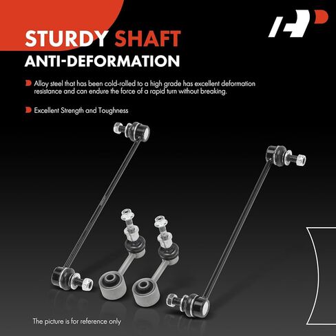 A-Premium Set of 4, Front and Rear Sway Bar Link Stabilizer Link Kit, Compatible with Toyota Corolla 2019-2024, Prius 2016-2024, C-HR 2018-2022, Prius Prime AWD-e & Lexus UX200, UX250h in Kuwait