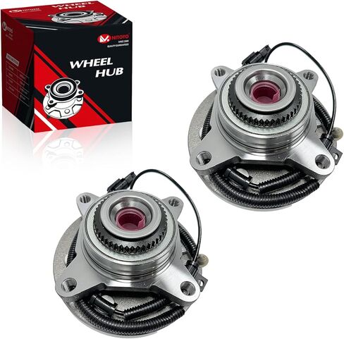 515142 Front Wheel Bearing Hub Assembly Compatible with 2011 2012 2013 2014 Ford F-150, Expedition, Lincoln Navigator, 6 Lug Bolts w/ABS, Replaces BL3Z-1104-A (Pair) in Kuwait