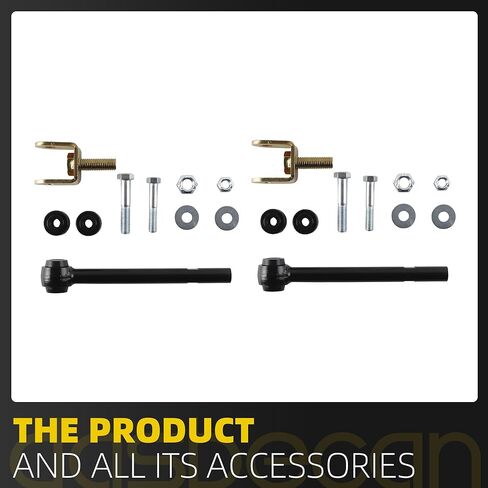 وصلات نهاية قضيب Dasbecan Sway (4"-6") متوافقة مع 1999-2019 Chevy Silverado & GMC Sierra 1500HD 2500HD 3500HD، تحل وصلات تثبيت التعليق الأمامي شديدة التحمل # KRSWEL46 in Kuwait