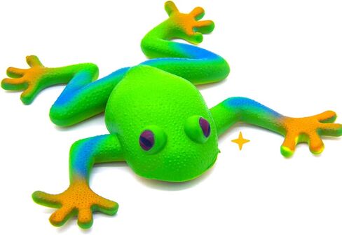 KIBBEH 2 Piece Frog Filling Set, Realistic Frog Simulation Frog Animal Model Soft Elastic Party TPR Tree Frog Sensory in Kuwait