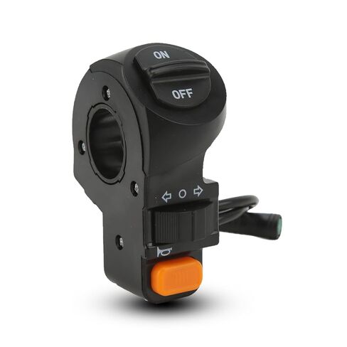 Electric Bike Light Switch, 3 in 1 Ebike Spotlight Headlight On Off Toggle Push Button Handlebar Mount Water Proof Bike Turn Light Horn Switch for Electric Scooter in Saudi Arabia