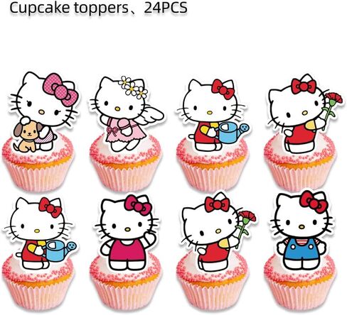 25pcs Children Cake Toppers Cupcake Toppers Cake Decorations,Children Birthday Party Supplies Decorations (5) in Saudi Arabia
