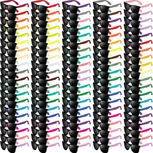 150 Pcs Neon Color Sunglasses Bulk Party Favor, UV400 Sun Glasses Summer Beach Toy, Birthday Decor Supplies Kid Adult, Carnival Easter Goody Bag Stuffer, 80s Accessories, Girl Boy Class Prize Gift Box in Saudi Arabia