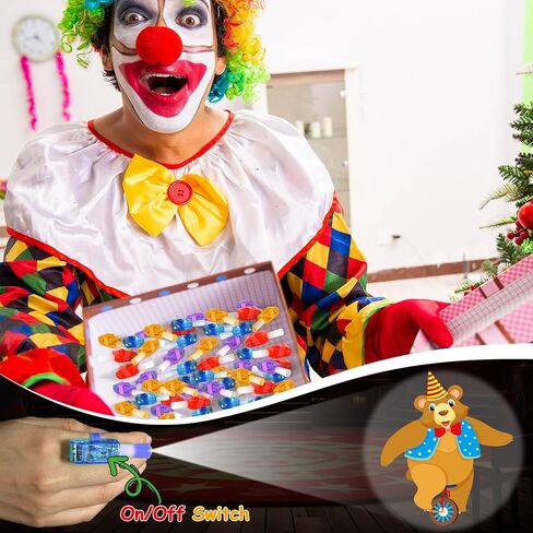 36Pcs Carnival LED Finger Lights Circus Party Favors Glow in the Dark Light Up Finger Lights Carnival Themed Toys Bulk for Halloween Birthday Party Goodie Bag Stuffer Birthday Gifts Classroom Prize in Saudi Arabia